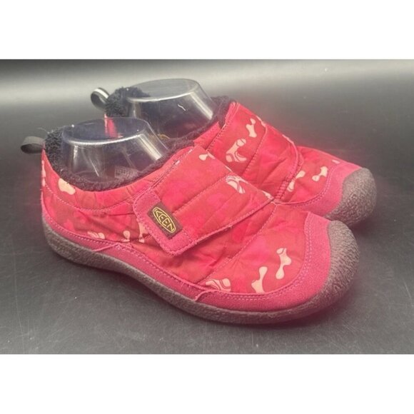 Keen Howser Pink Rhubarb Jam Wrap Slip On Unisex Shoes Youth Size 6 Comfort - Picture 1 of 16